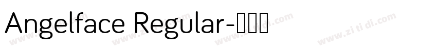 Angelface Regular字体转换